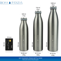 Boss-panda-Trinkflaschen-Grau-1l-750ml-500ml