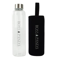 Trinkflasche-Glas--schwarz