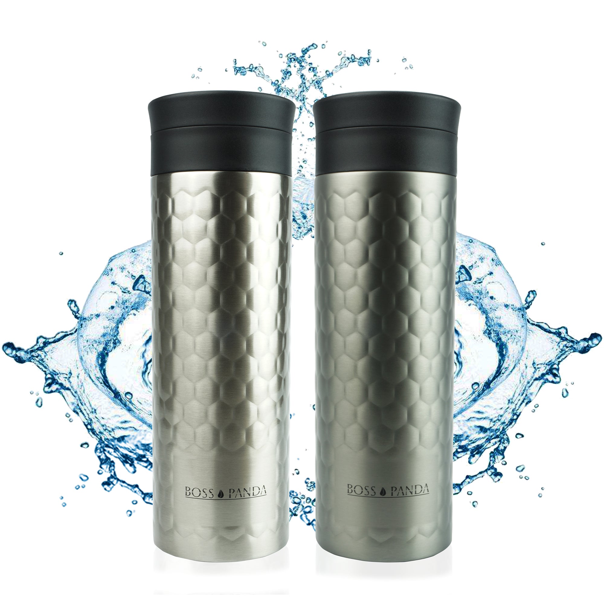 Thermobecher Isolierbecher mit Teesieb Becher Edelstahl Tee 450 ml.