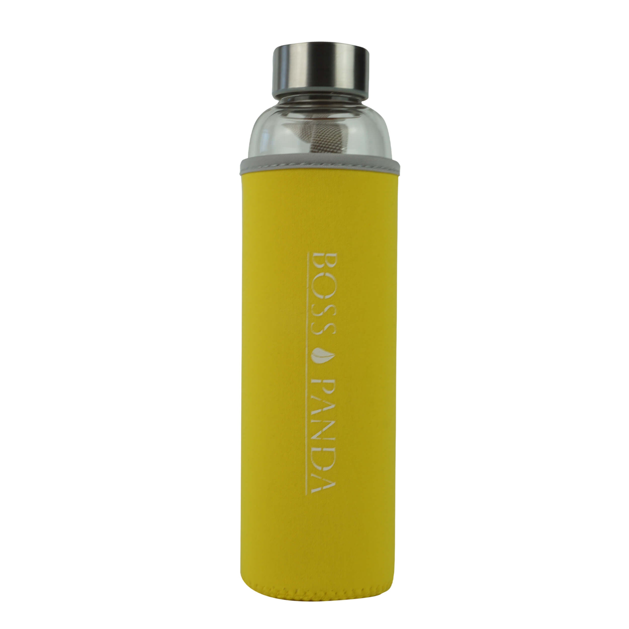 Trinkflasche aus glas mit Neoprenhülle glasflasche wasserflasche.
