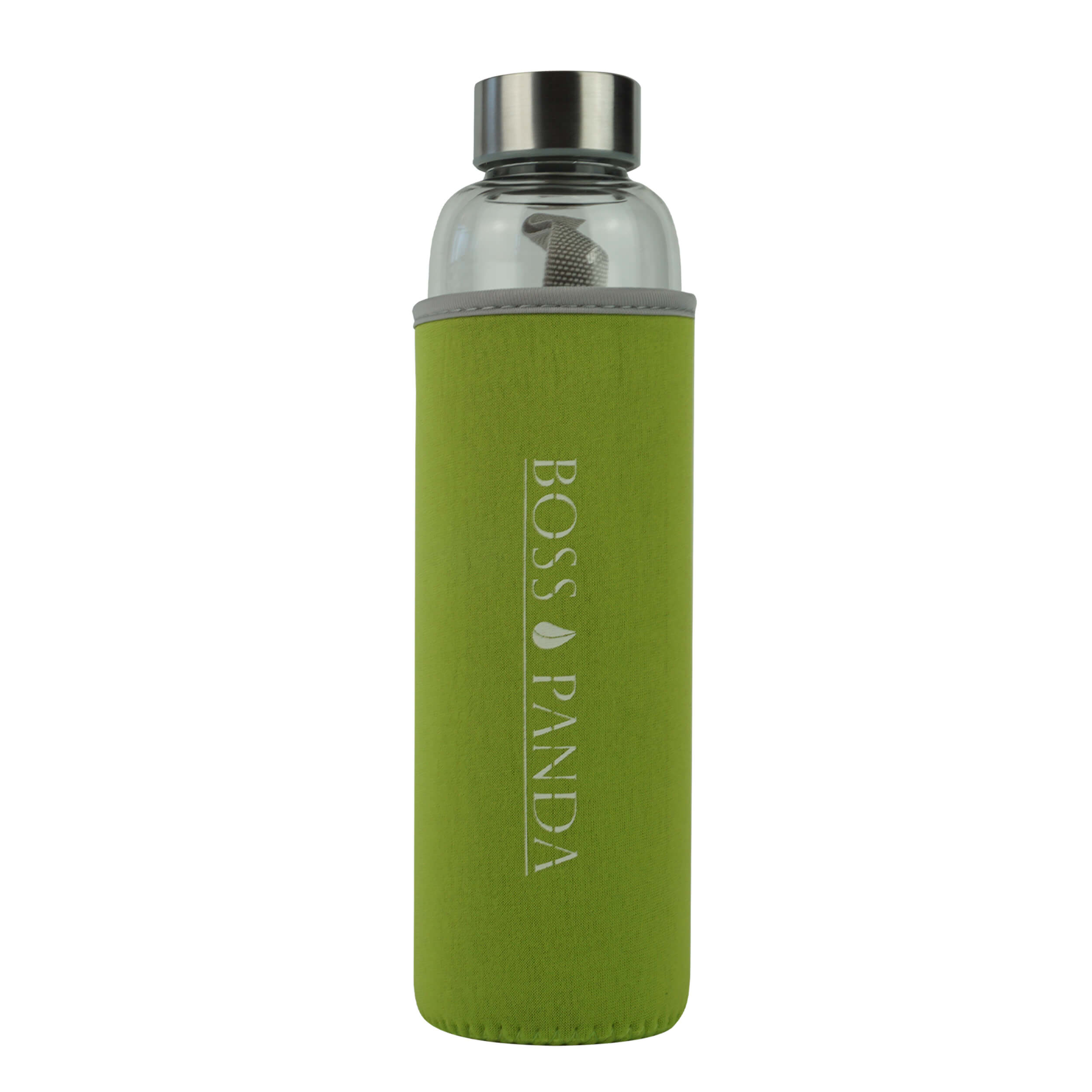 Trinkflasche aus glas mit Neoprenhülle glasflasche wasserflasche.