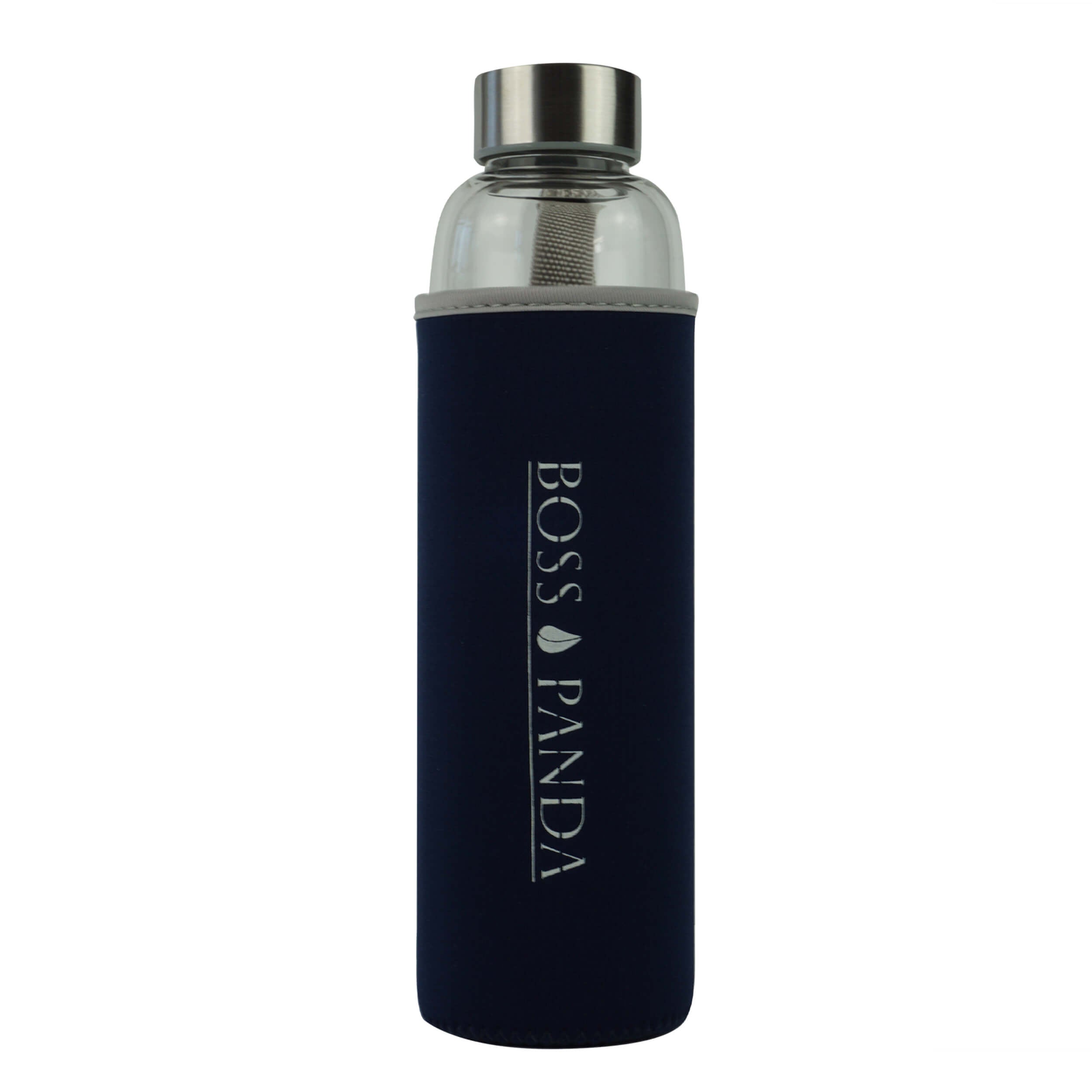 Trinkflasche aus glas mit Neoprenhülle glasflasche wasserflasche.