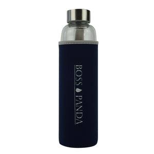 Trinkflasche aus glas mit Neoprenhülle glasflasche wasserflasche.