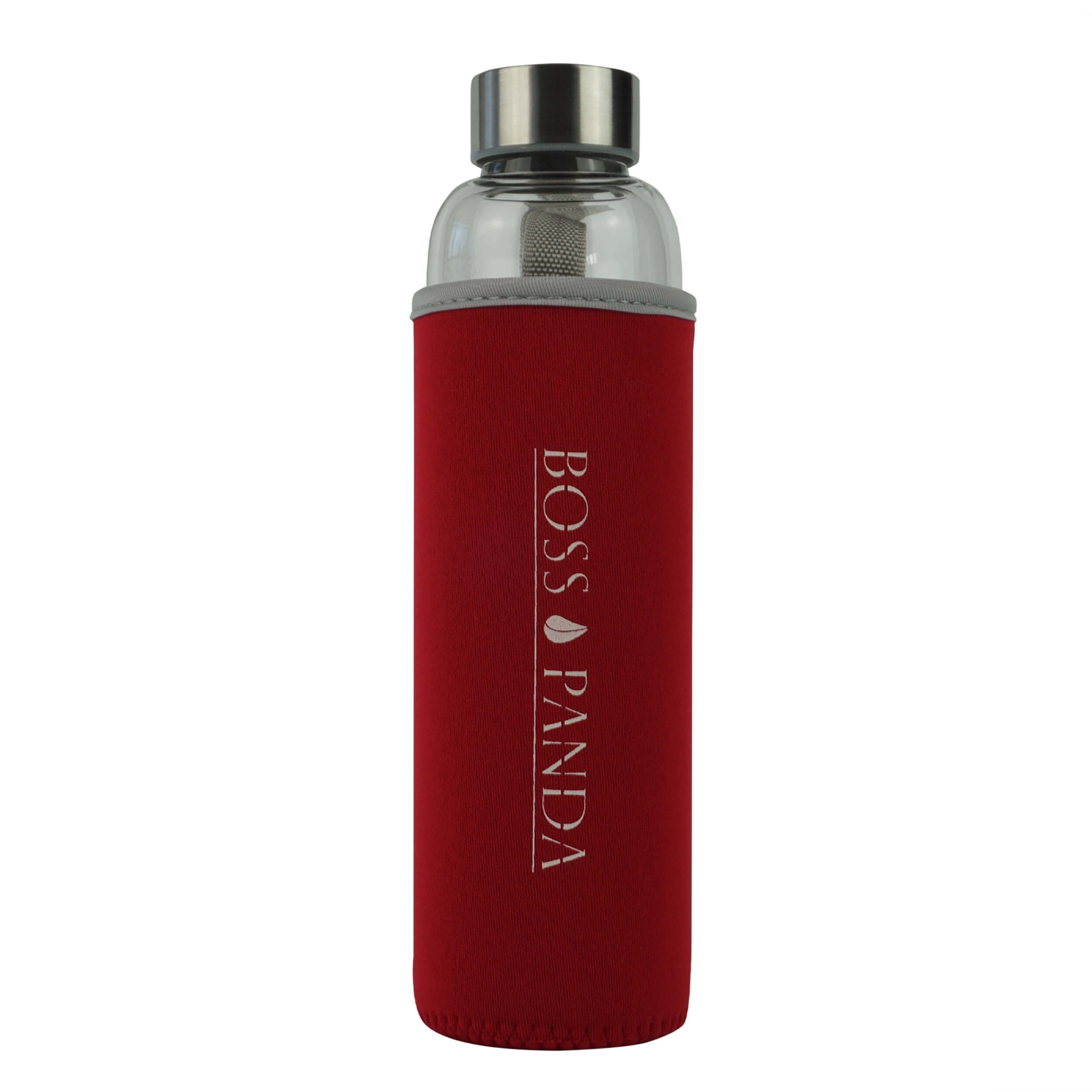 Trinkflasche aus glas mit Neoprenhülle glasflasche wasserflasche.