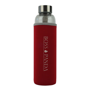 Trinkflasche aus glas mit Neoprenhülle glasflasche wasserflasche.