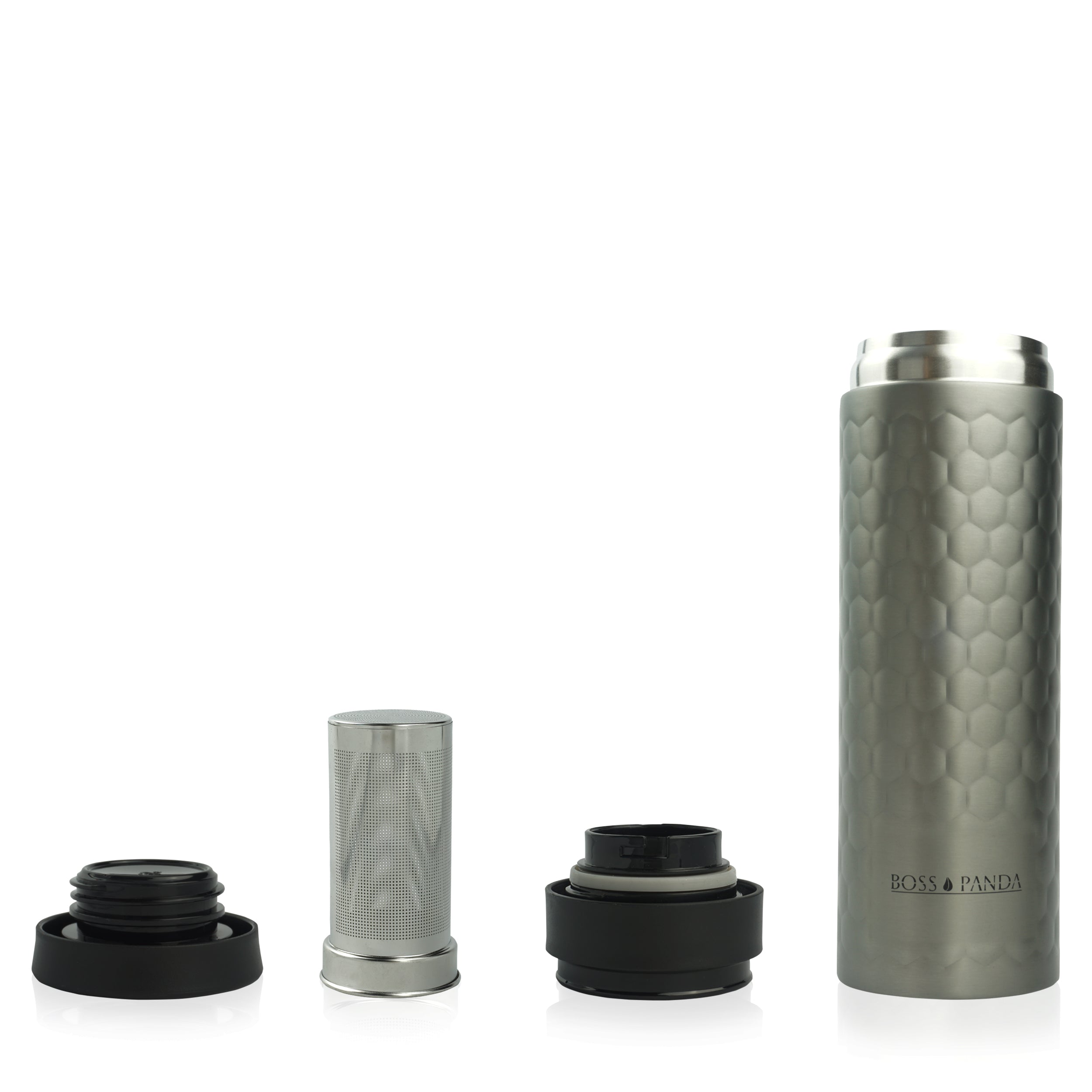 Thermobecher Isolierbecher mit Teesieb Becher Edelstahl Tee 450 ml.