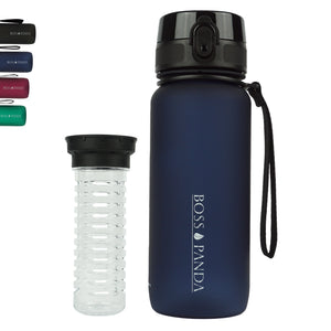 Trinkflasche Sportflasche Wasserflasche Früchtesieb 650ml – BPA Frei.
