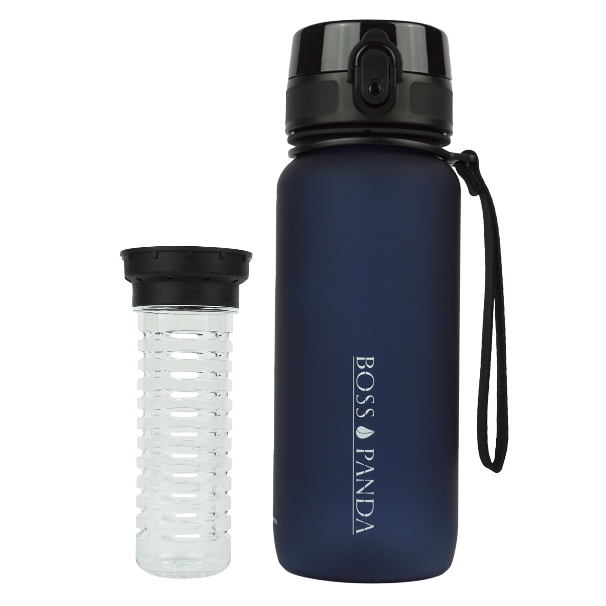 Trinkflasche Sportflasche Wasserflasche Früchtesieb 650ml – BPA Frei.