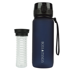 Trinkflasche Sportflasche Wasserflasche Früchtesieb 650ml – BPA Frei.