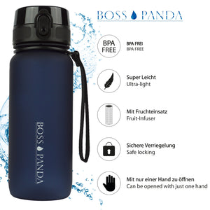 Trinkflasche Sportflasche Wasserflasche Früchtesieb 650ml – BPA Frei.