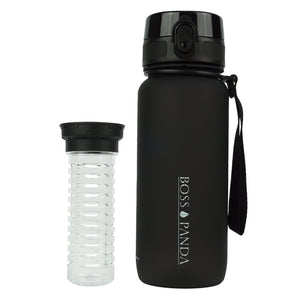 Trinkflasche Sportflasche Wasserflasche Früchtesieb 650ml – BPA Frei.