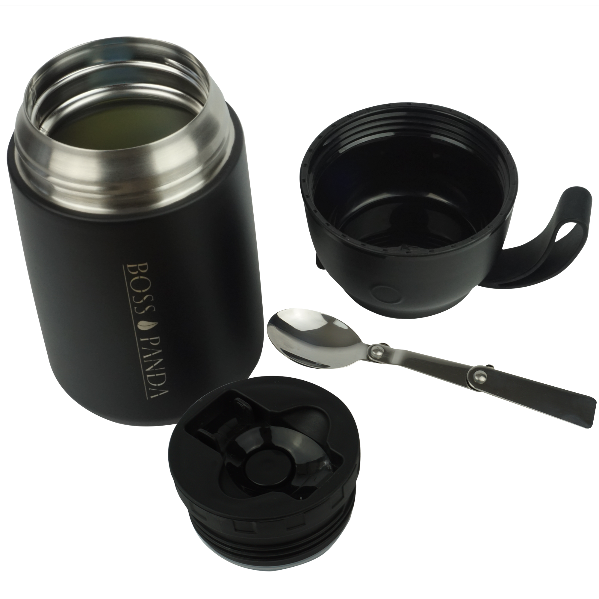 Thermobehälter Edelstahl Essensbehälter Doppelwandig perfekt für unterwegs 650ml.