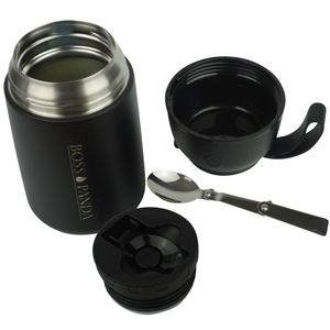 Thermobehälter Edelstahl Essensbehälter Doppelwandig perfekt für unterwegs 650ml.