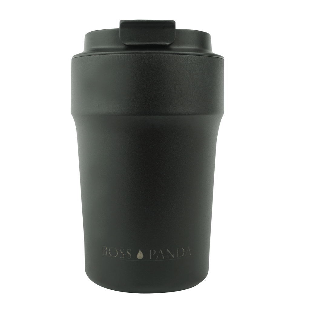 Kaffee to go Becher Edelstahl Isolierbecher.